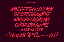 Rotten Core Handwrittten Brush Font