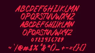 Rotten Core Handwrittten Brush Font