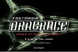 Speed of Race Typeface font