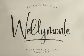 Wellymonte Script Font