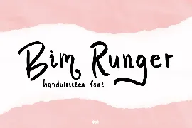 Bim Runger font