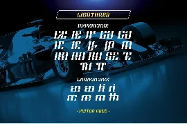 Piston Race font