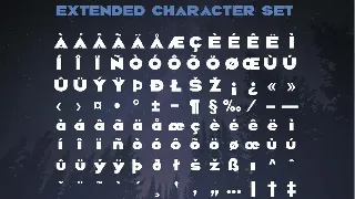 The forest font