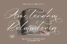 Amsterdam Belmonteria Script Font