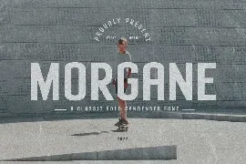 Morgane - Classic Retro Bold Condensed Sans font