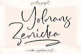 Yolmans Zemicka Signature Script Font