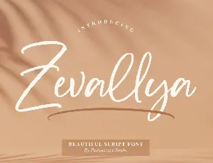 Zevallya Script Font