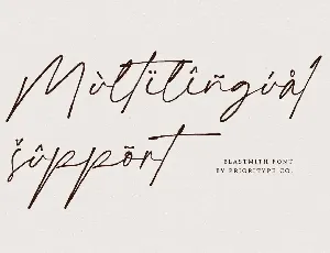 Blastmith - Stylish Signature Font