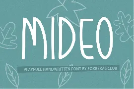 Mideo font