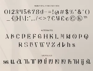 Angela Unique Display font