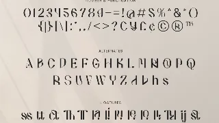 Angela Unique Display font