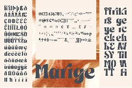 Marige - Display Typeface font