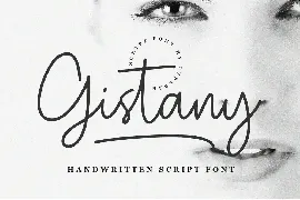 Gistany Handwritten Script Font