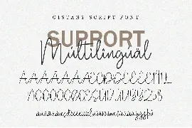 Gistany Handwritten Script Font