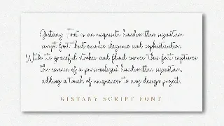 Gistany Handwritten Script Font