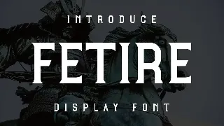 Fetire Font