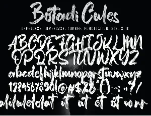 Botadi Cules font