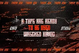 GRVS Wrecked Havoc font