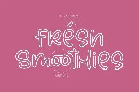 Smoothies Handwritten Font