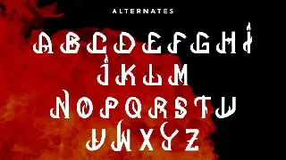 Wild Inferno - Blackletter Display Font