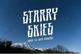 Mount and Snow Typeface font