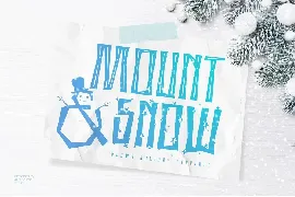 Mount and Snow Typeface font