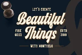 Monthelo - Vintage Script Font