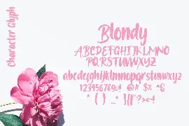 Blondy font