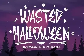 Wasted Halloween font