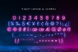 Newon - Modern Neon Light Font