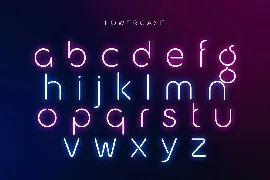 Newon - Modern Neon Light Font