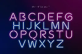 Newon - Modern Neon Light Font