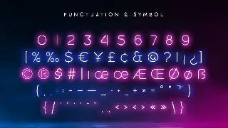 Newon - Modern Neon Light Font