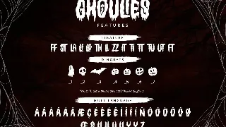 Ghoulies font