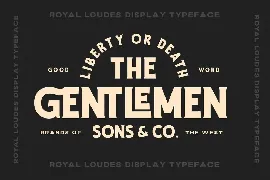 Royal Loudes font