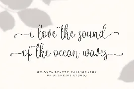 Gilonta - Beauty Calligraphy Font