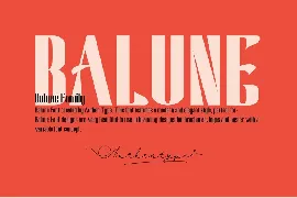 Balune Family Font AuthenType