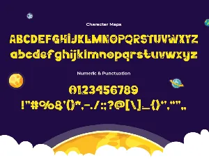 Galaksi - Explore the Cosmic Fun Kids Font