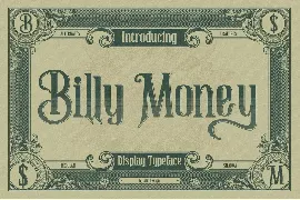 Billy Money font