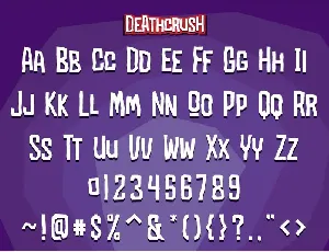 Deathcrush font