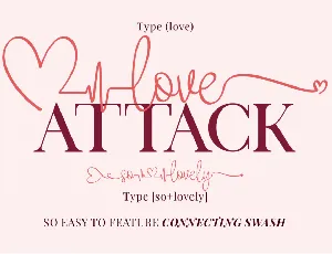 Love Attack | A Duo Font