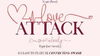 Love Attack | A Duo Font