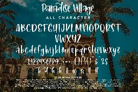 ParadiseVillage - Summer Display Font