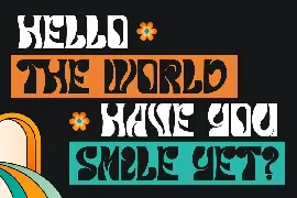 Roulite Psychedelic Display Typeface Font