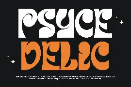 Roulite Psychedelic Display Typeface Font