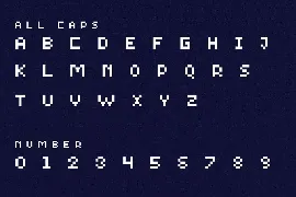 Mainport pixelate font