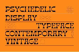 Morgan Flower - Retro Psychedelic Font