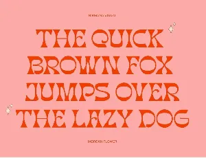 Morgan Flower - Retro Psychedelic Font