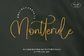 Montterule Handwritten Signature Font