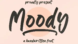 Moody Handwritten Font